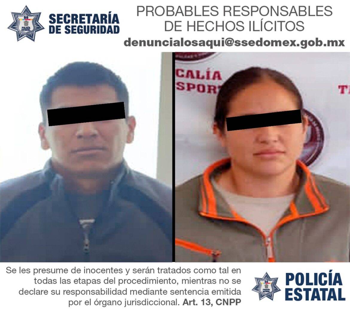 Detienen elementos de la Secretaría de Seguridad a dos personas por su posible participación en el delito de secuestro exprés