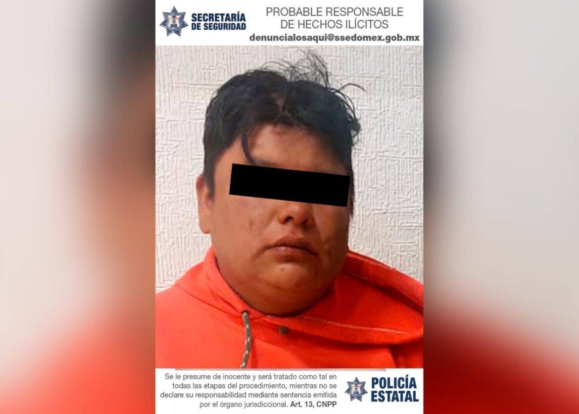 Policías estatales detienen a un hombre por su posible participación en el delito de robo con violencia a casa habitación