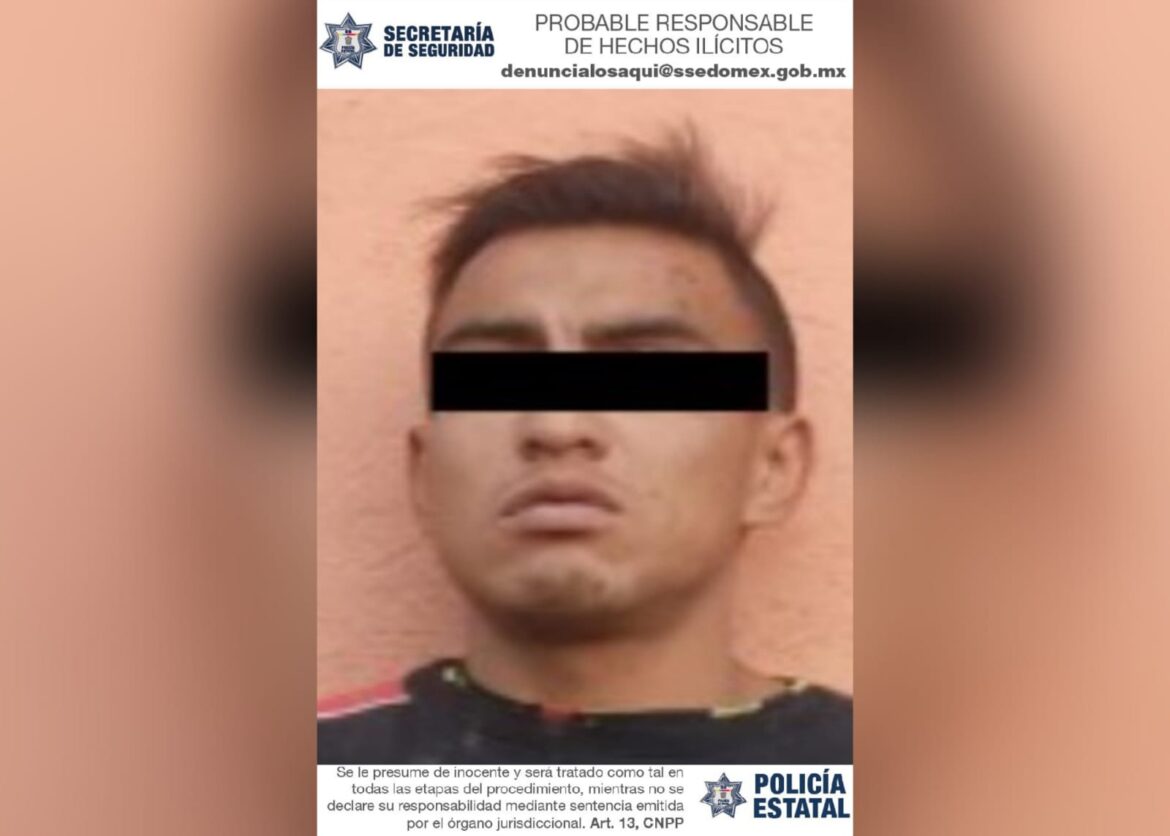 Detiene Secretaría de Seguridad del Edomex a posible implicado del delito de robo a comercio