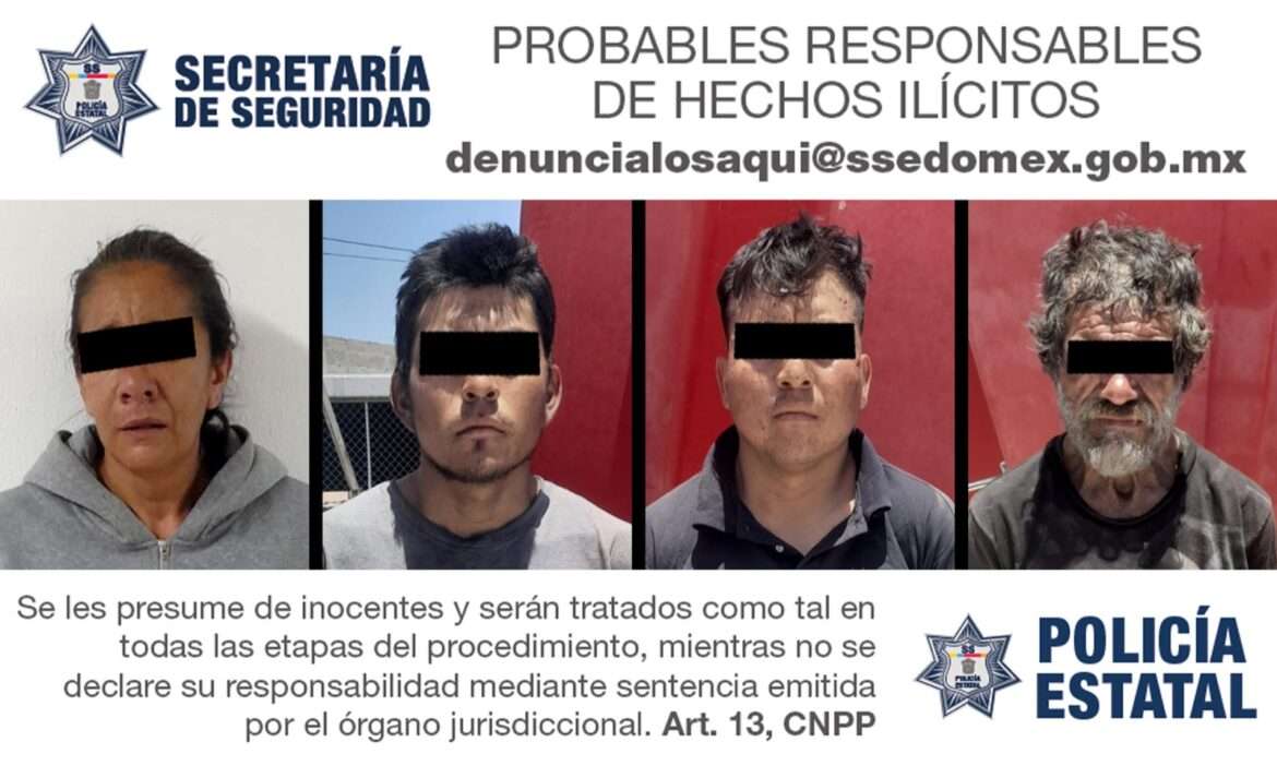 Efectivos de la Secretaría de Seguridad detienen a cuatro personas por posible responsabilidad en el quebrantamiento de sellos de un inmueble asegurado