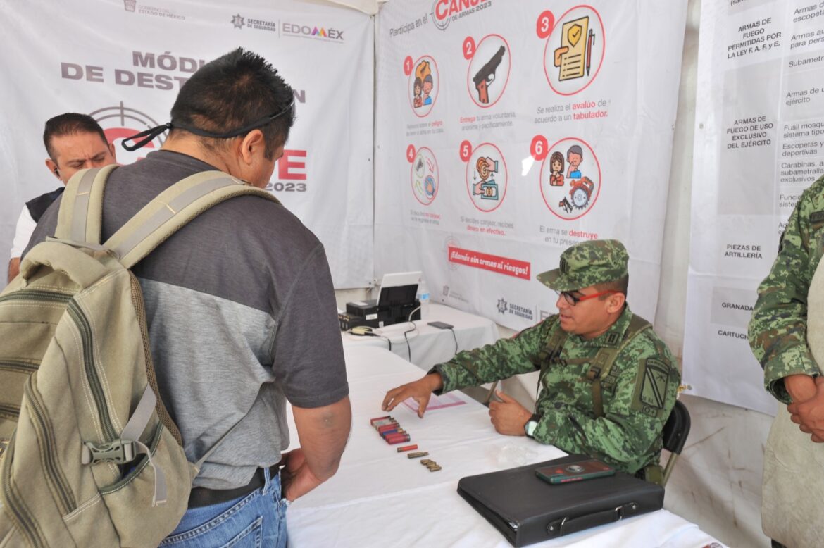 Durante las dos primeras semanas de operación el programa “Canje de Armas 2023” arranca con buena participación ciudadana