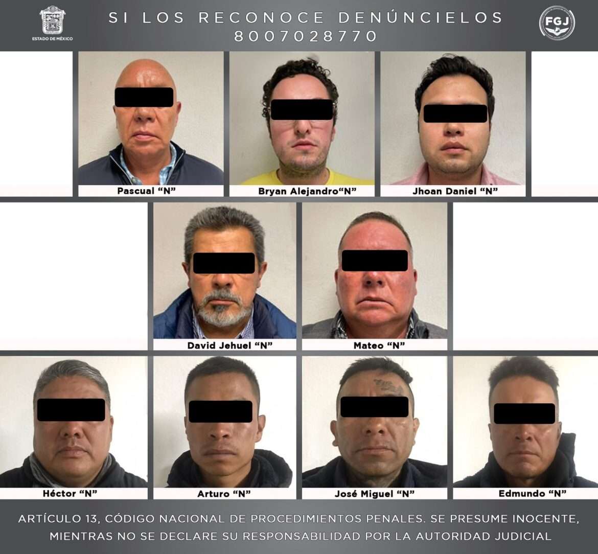 AUTORIDADES FEDERALES, FISCALÍA EDOMÉX Y SSEM CUMPLIMENTAN ORDEN DE APREHENSIÓN CONTRA NUEVE INVESTIGADOS POR HOMICIDIO DE NUEVE PERSONAS