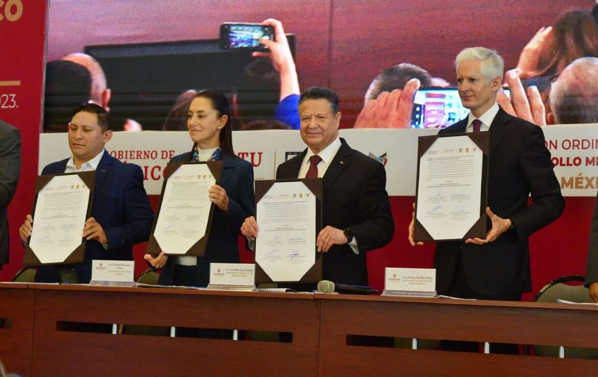 Edoméx, Hidalgo, CDMX y SEDATU firman acuerdos para el desarrollo ordenado y sustentable de la Zona Metropolitana del Valle de México