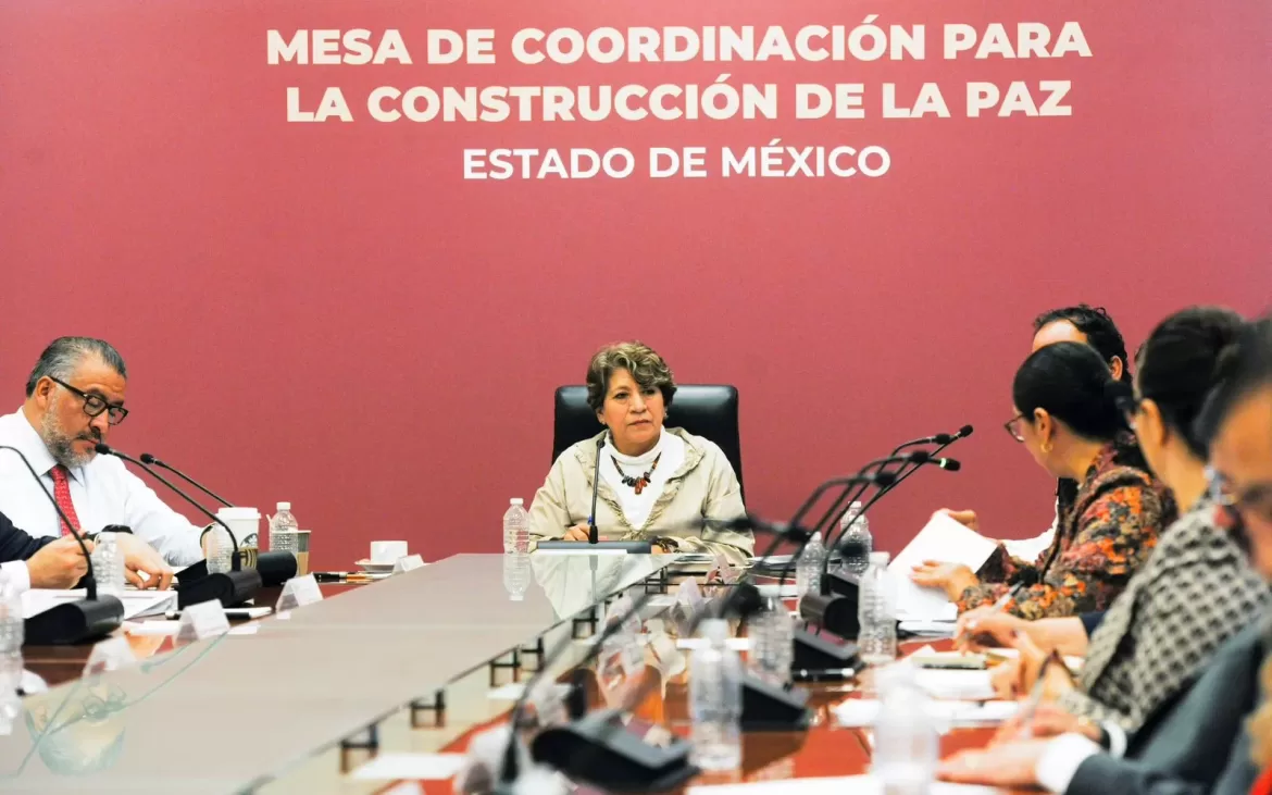 Mesas de Coordinación son clave para revertir la inseguridad en el Estado de México: Delfina Gómez