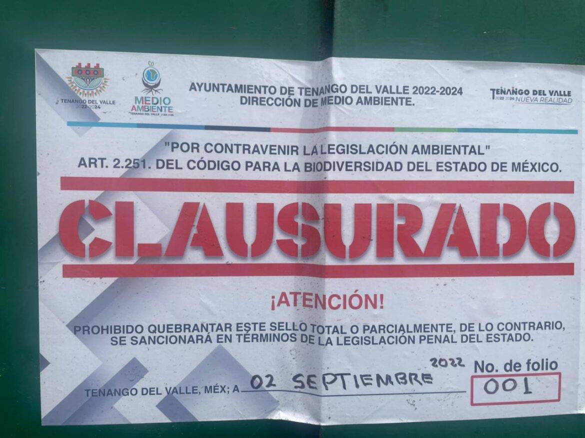 Atienden autoridades de Tenango del Valle, denuncia por presencia de sustancia irritante en alcantarillas del Parque Industrial