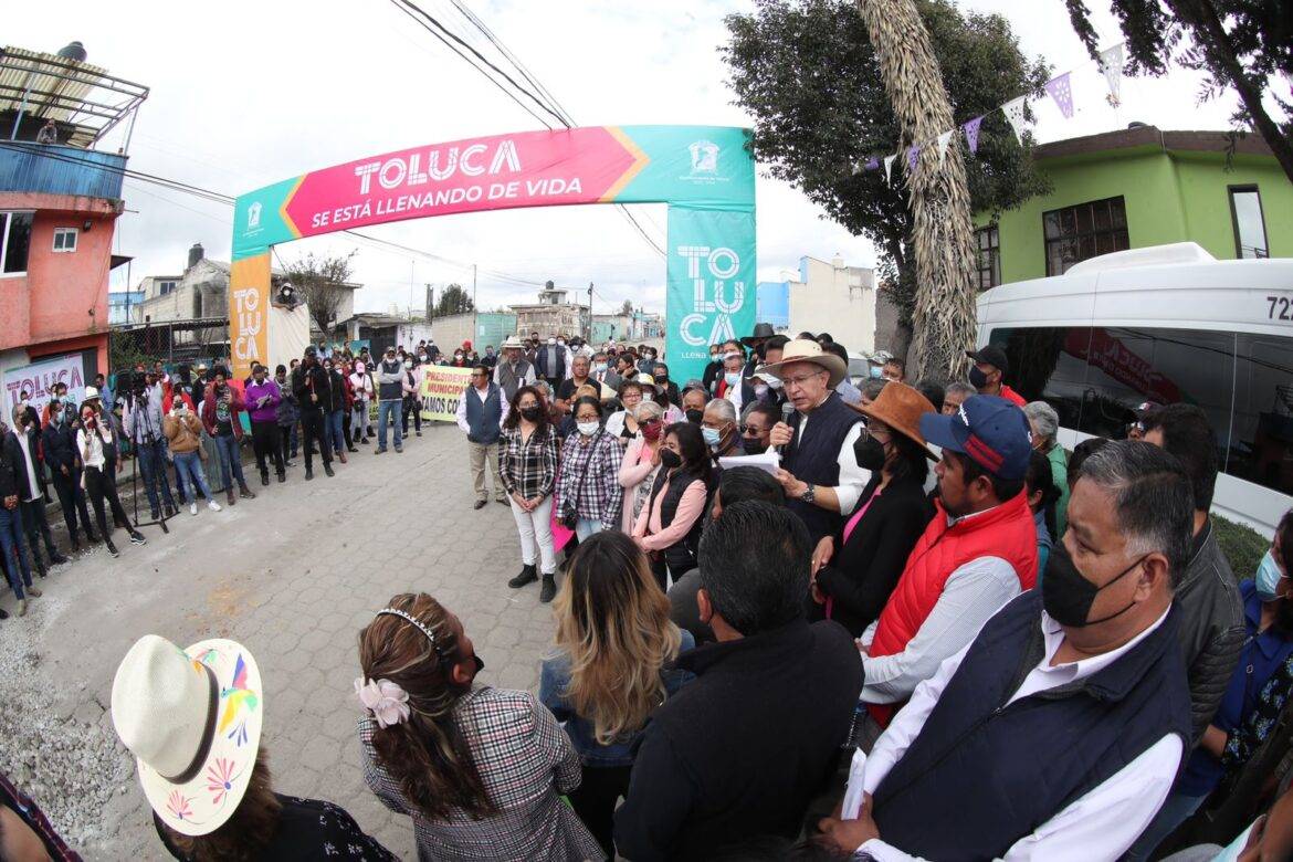 Avanza Toluca en la rehabilitación de calles que estaban en abandono
