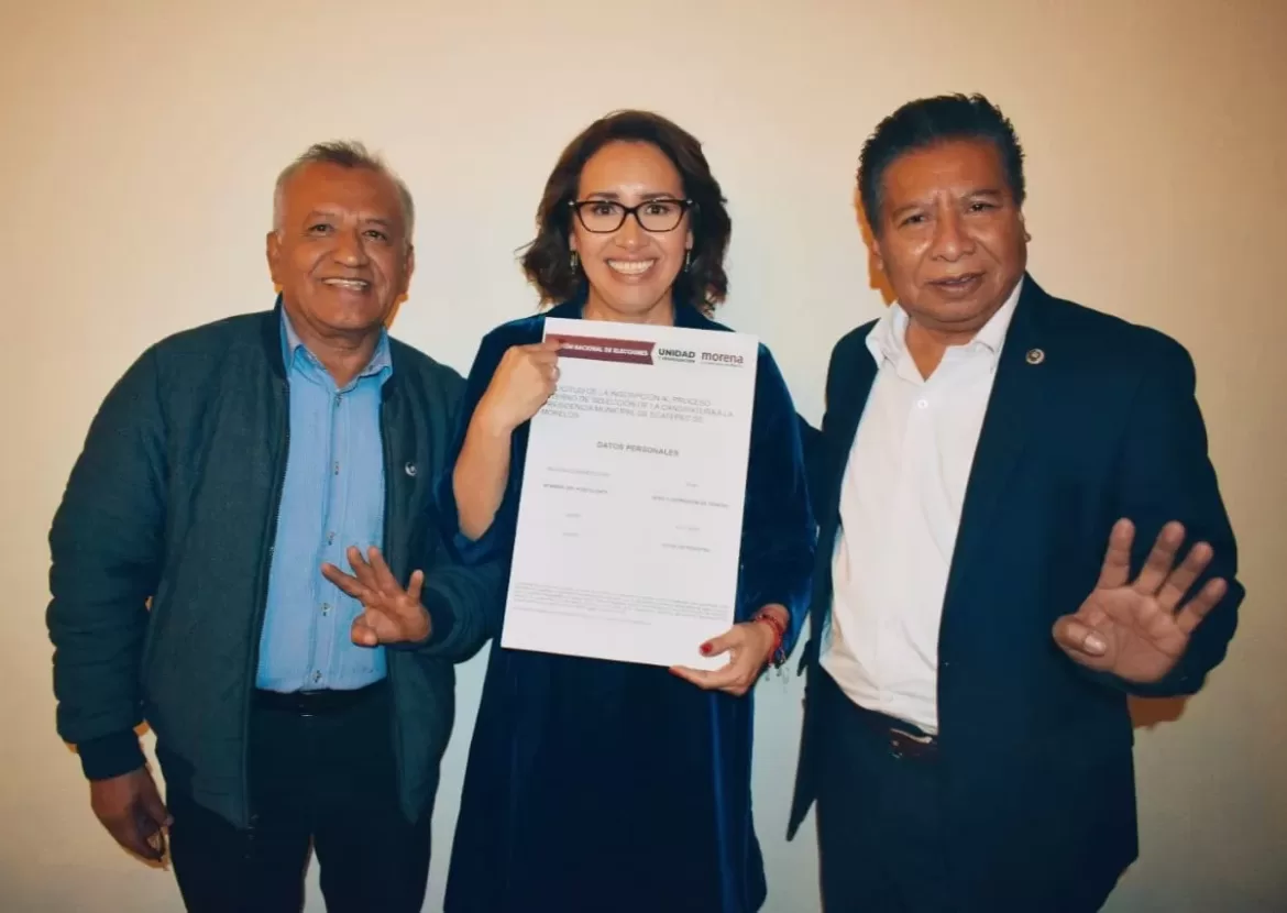 Azucena Cisneros se registra por la candidatura a la alcaldía de Ecatepec