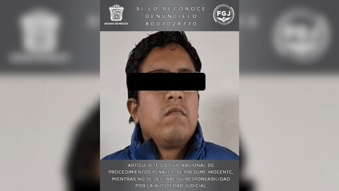 FGJEM, SSPC y CONAHO, detuvieron a posible implicado en feminicidio perpetrado en Toluca