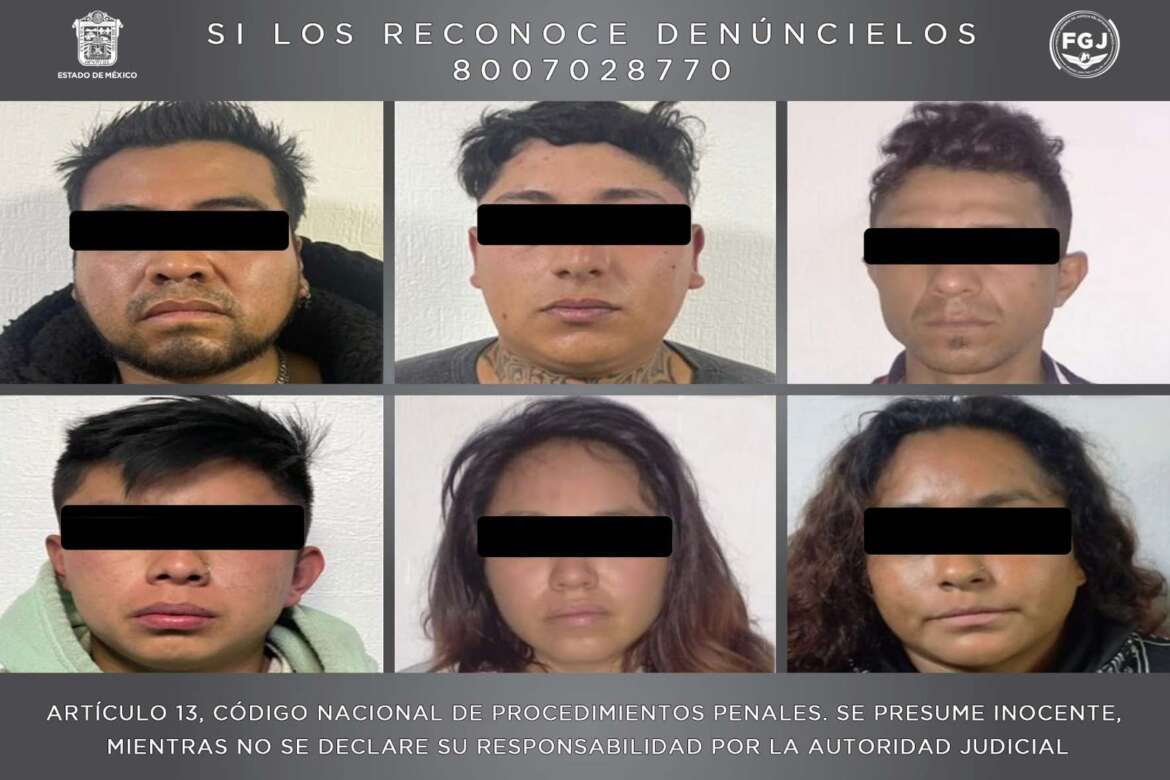 Seis integrantes de grupo delictivo vinculados a proceso por el delito de homicidio calificado en Tezoyuca