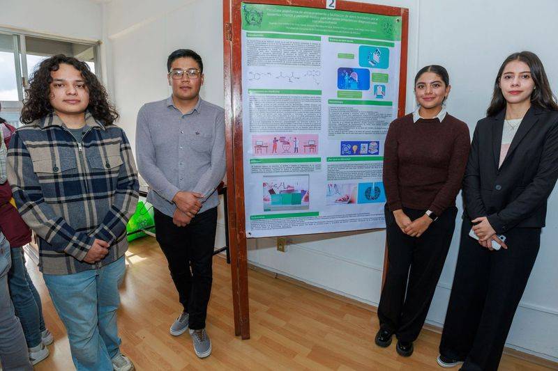 Alumnado de la Facultad de Ciencias de la UAEMéx expone proyectos para el cuidado de la salud 