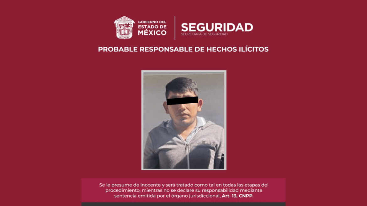 SSEM detiene a probable responsable de los delitos de robo a casa habitación y portación de arma de fuego