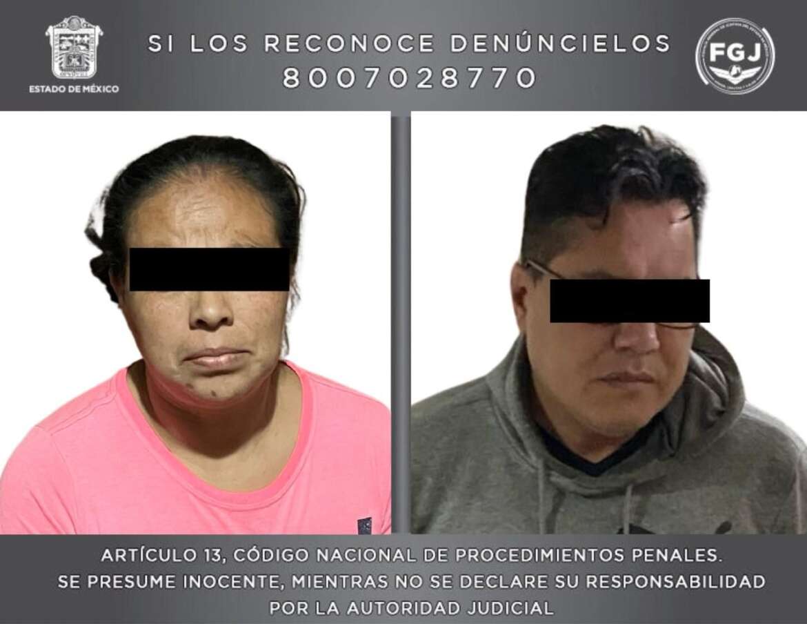 Fiscalía Edomex detiene a dos posibles implicados en el delito de trata de personas en agravio de menores de edad