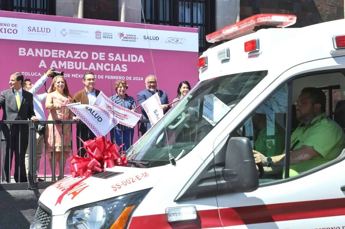 Recibe Gobierno de Delfina Gómez ambulancias, mastógrafos y apoyos funcionales de la Beneficencia Pública