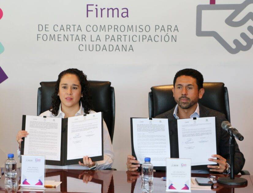 Firman compromiso IEEM y CONCAEM para fomentar la participación ciudadana