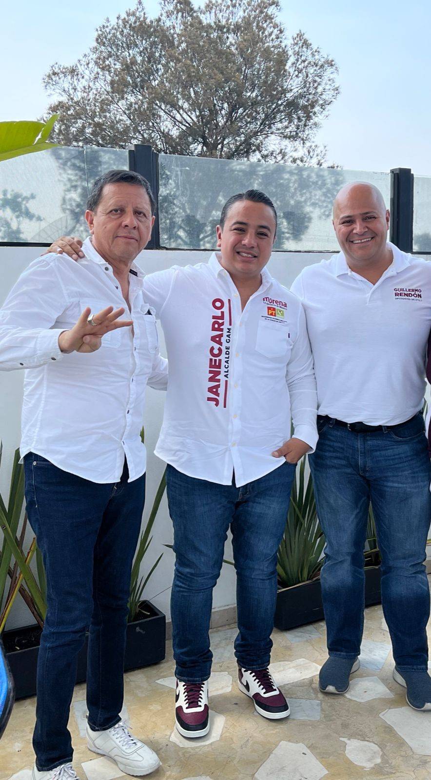 Fernando Gómez Rodríguez, Janecarlo Lozano y Guillermo Rendón