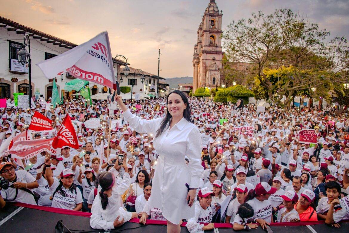 Michelle Núñez Ponce arranca su campaña en Valle de Bravo ante miles de simpatizantes
