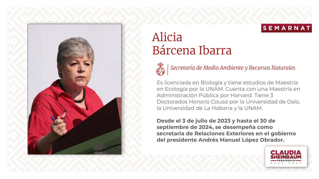 Alicia Bárcena Ibarra - Secretaría de Medio Ambiente y Recursos Naturales (SEMARNAT)