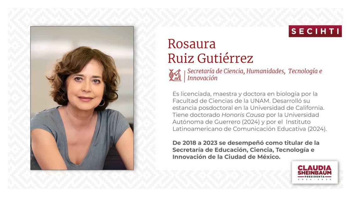 Rosaura Ruiz Gutiérrez - Secretaría de Ciencias, Humanidades, Tecnología e Innovación (SECIHTI)