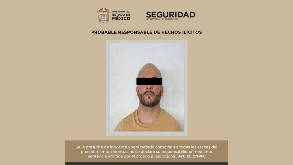 SSEdomex y FGJEM cumplimentan orden de aprehensión y detienen a un hombre aparentemente vinculado en el delito de homicidio