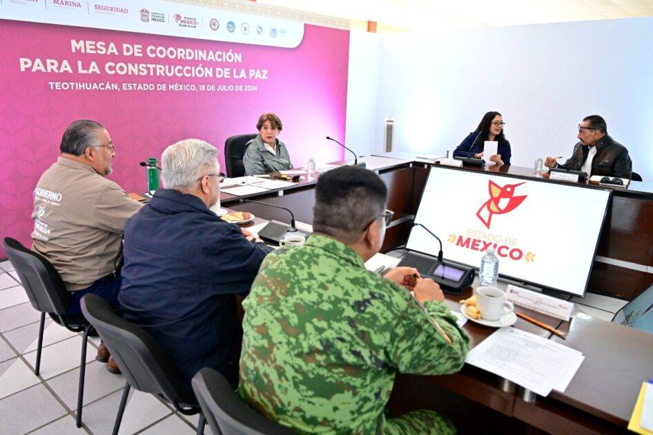 Delfina Gómez Álvarez instala Mesa de Coordinación para la Construcción de la Paz en Teotihuacán