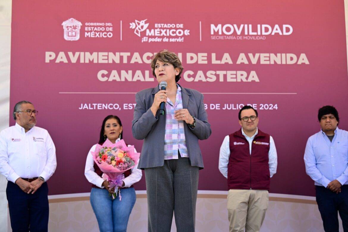 Delfina Gómez Álvarez inicia 54 obras de movilidad y transporte para el Edomex