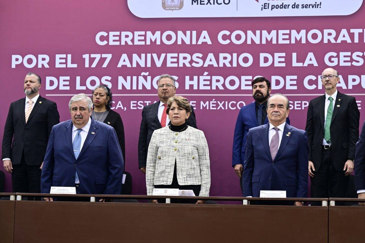 Encabeza Gobernadora Delfina Gómez Álvarez la Ceremonia Conmemorativa por el 177 Aniversario de la Gesta Heroica de los Niños Héroes de Chapultepec