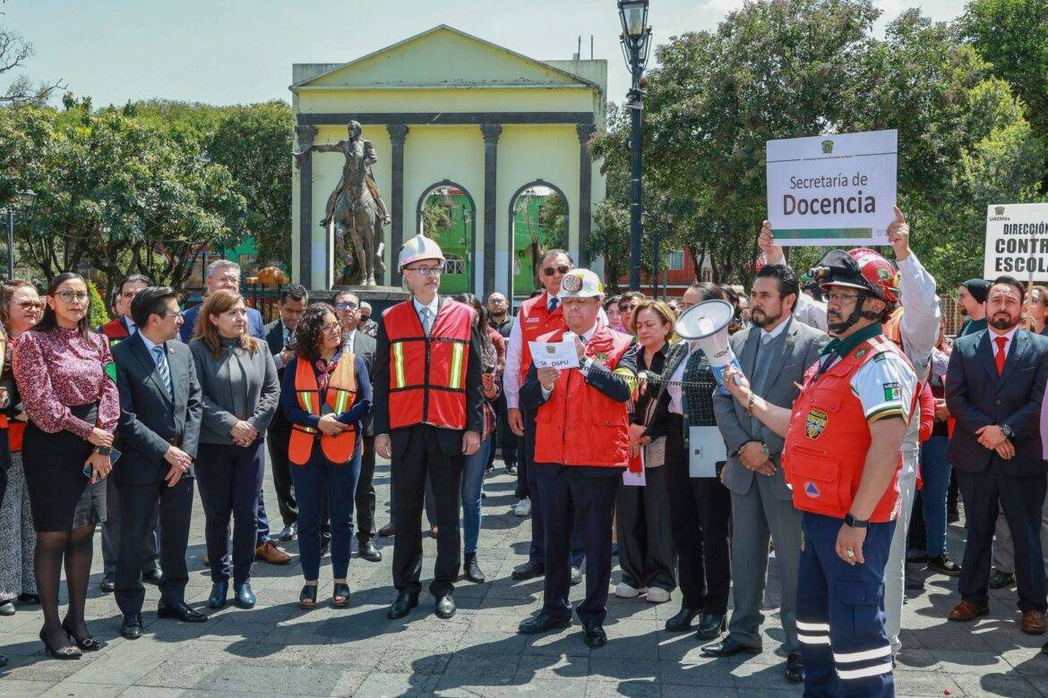 Participa UAEMéx en el Simulacro Nacional 2024