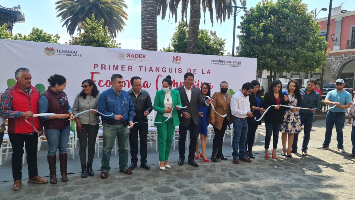 Inauguran primer Tianguis de la Economía Campesina en Tenango del Valle