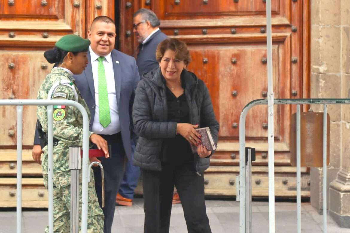 Delfina Gómez asiste a nueva reunión de trabajo en Palacio Nacional