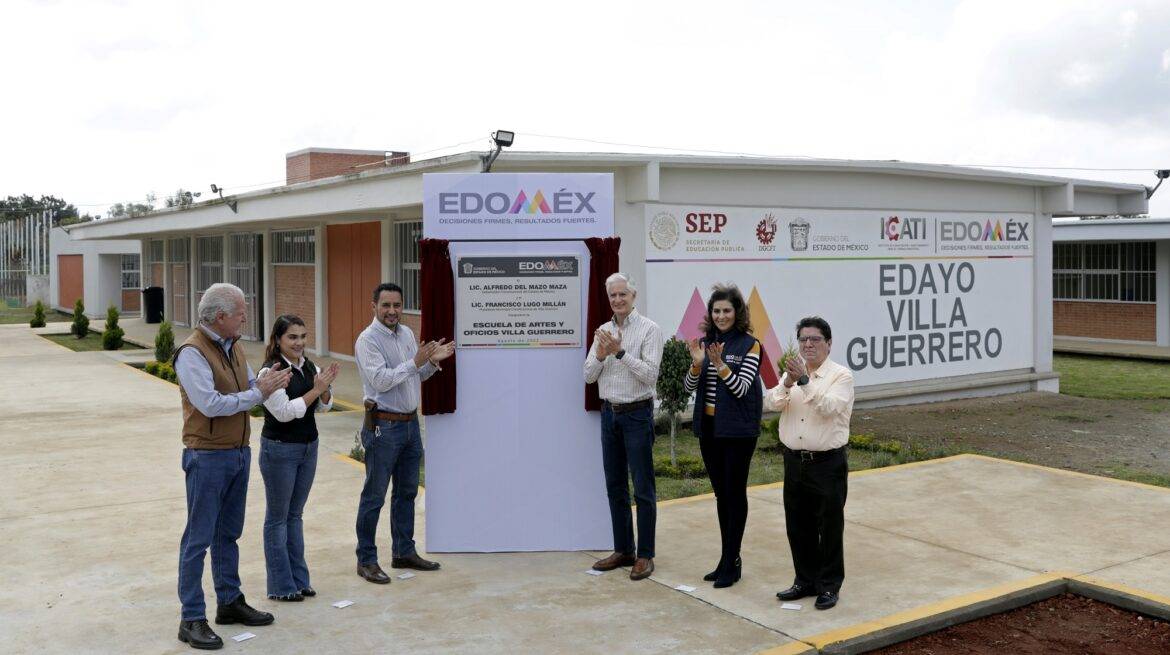 Alfredo del Mazo Maza inauguró la Escuela de Artes y Oficios de Villa Guerrero