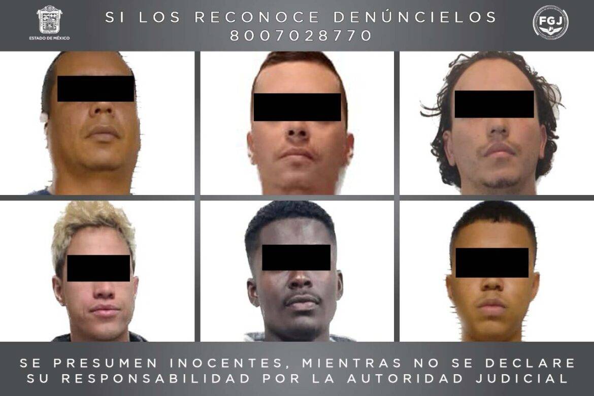 Detiene FGJEM a seis personas de nacionalidad colombiana, investigadas por cohecho y contra la salud