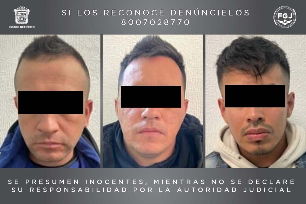 Tres individuos posibles implicados en el delito de secuestro exprés, vinculados a proceso