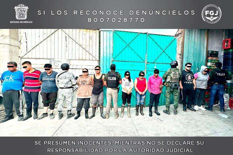 Vinculan a proceso a 10 personas detenidas resultado de cateo en fábrica clandestina de refresco, en el municipio de La Paz