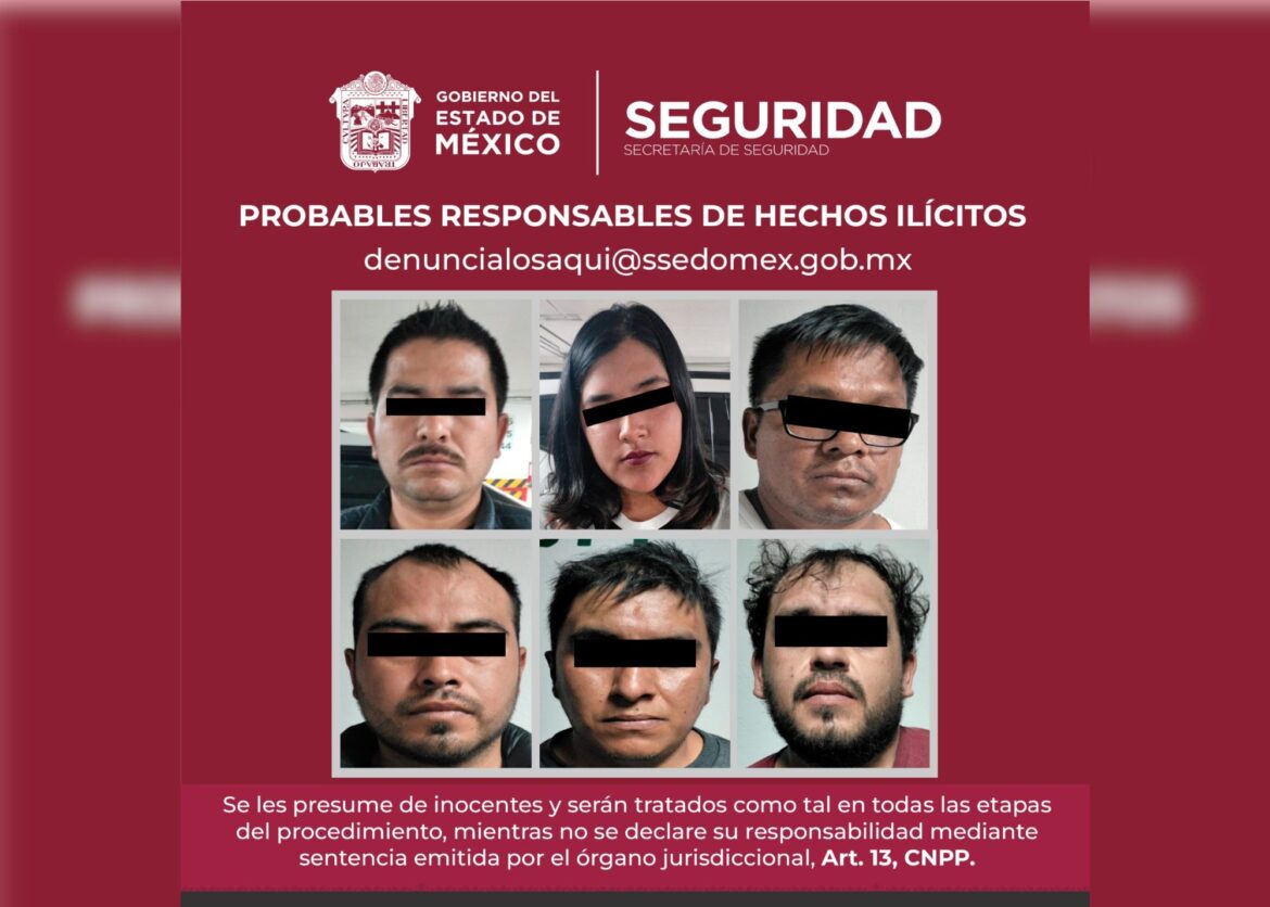 Secretaría De Seguridad Detiene A Seis Posibles Integrantes De Grupo