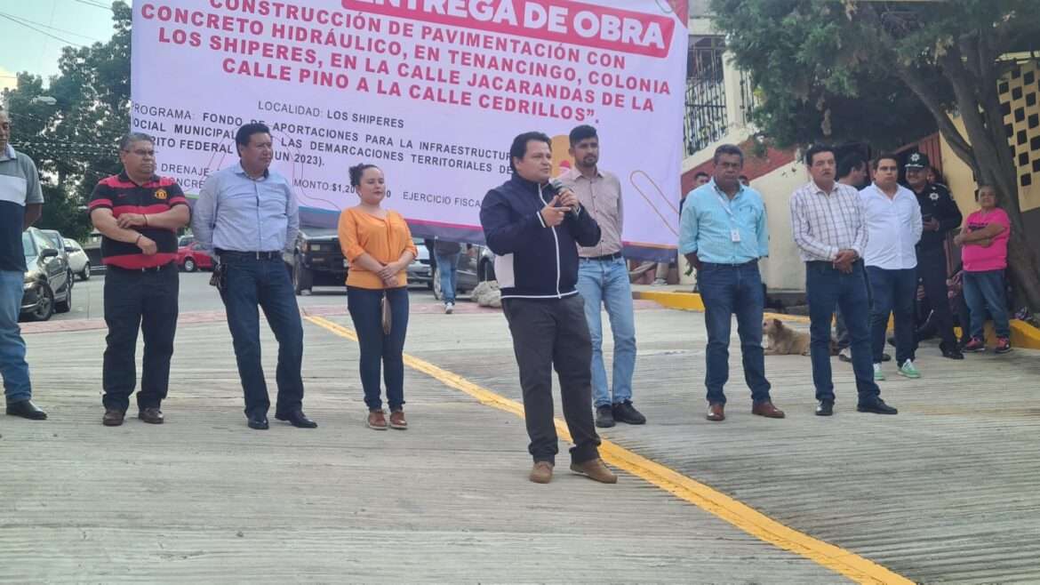 Entregan importante obra vial en la Colonia Los Shiperes de Tenancingo