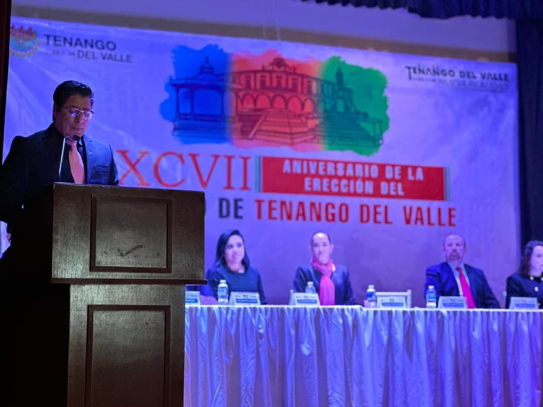 Conmemoran CXCVII aniversario de la erección del municipio de Tenango del Valle