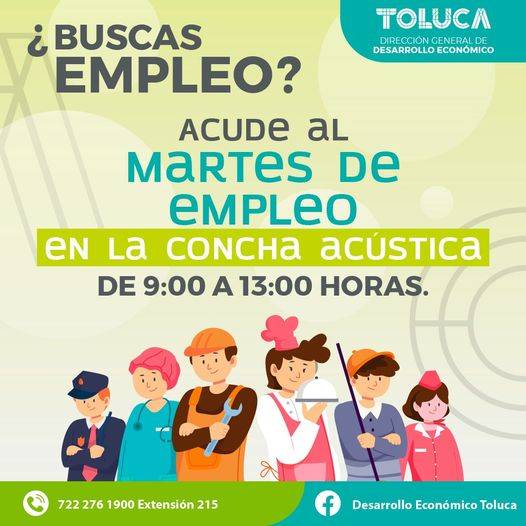 Invita Toluca al “Martes de Empleo”