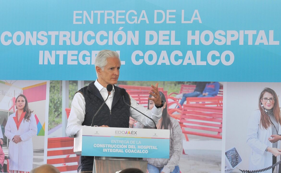 Inaugura Alfredo del Mazo el Hospital Integral Coacalco; el número 71 en el Edoméx