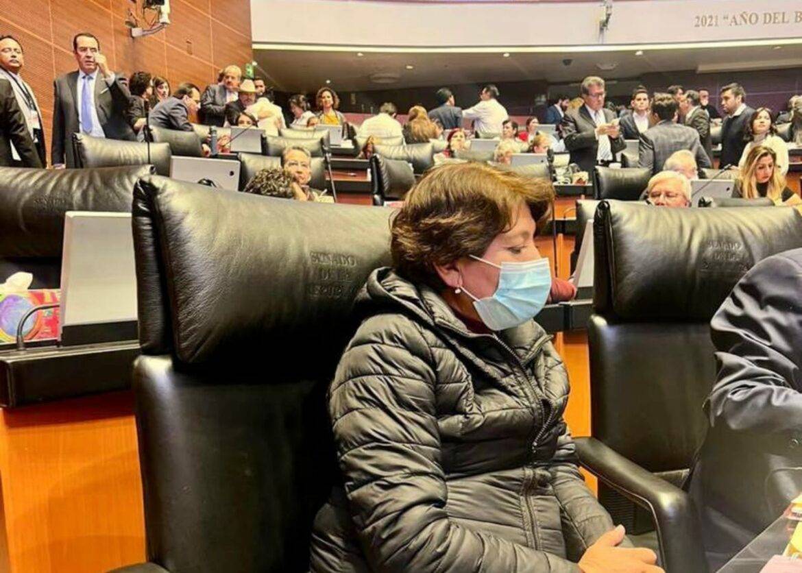 Delfina Gómez solicita licencia a su cargo en el Senado de la República