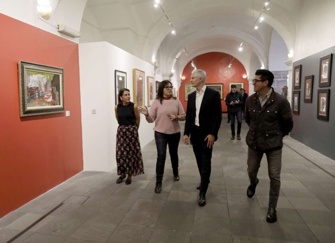 Recorre Alfredo Del Mazo la exposición “Los Mundos de Tamayo. La Estela Creativa” en el Museo de Bellas Artes de Toluca